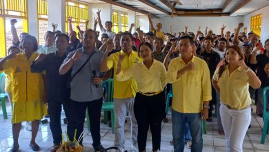 Pelatihan saksi TPS Golkar Buleleng untuk mengamankan suara pada Pemilu 2024. Foto: Franz Jr.
