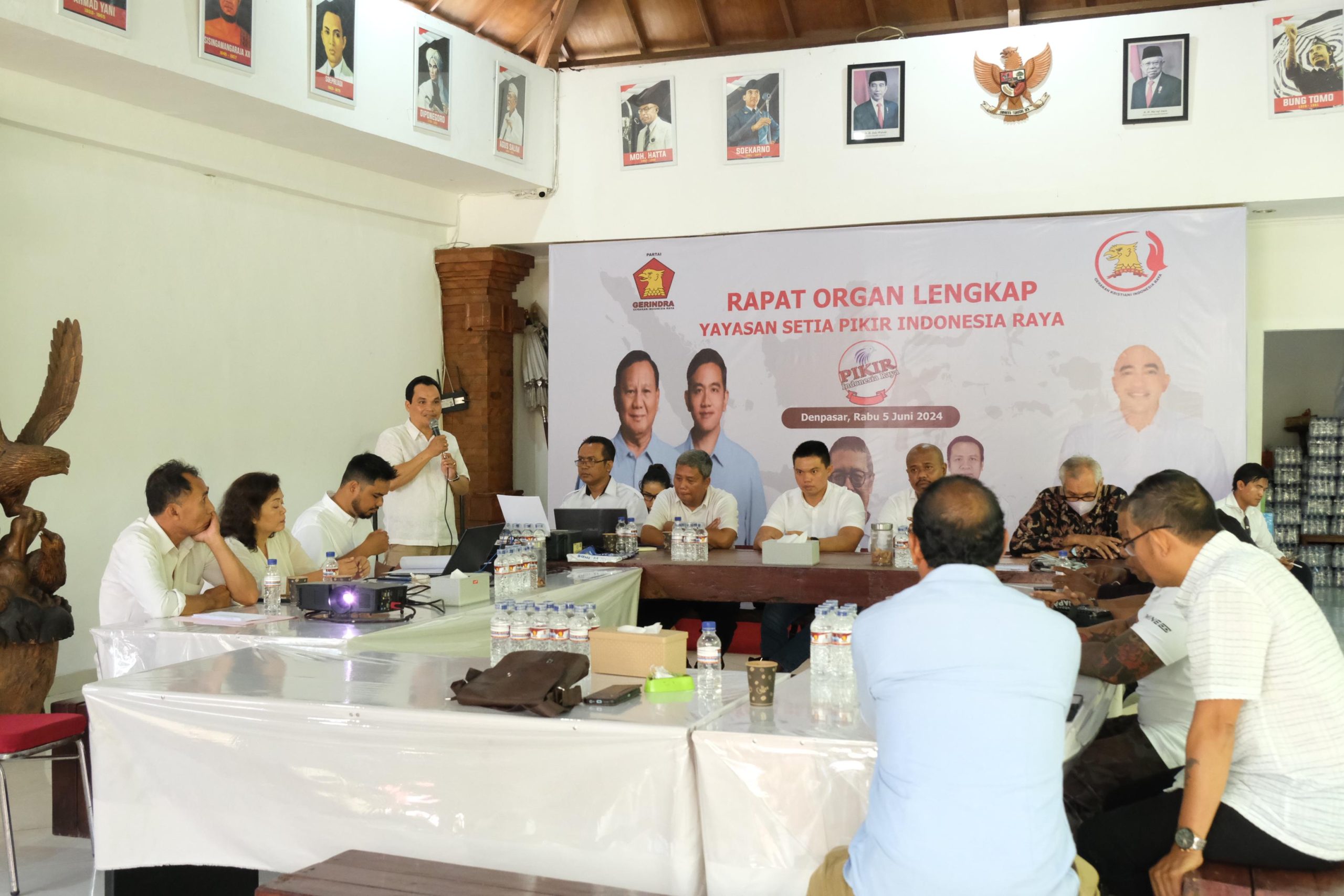 Rapat Pengurus Pikir di Kantor DPD Gerindra Bali, Renon, 5 Juni 2024.
